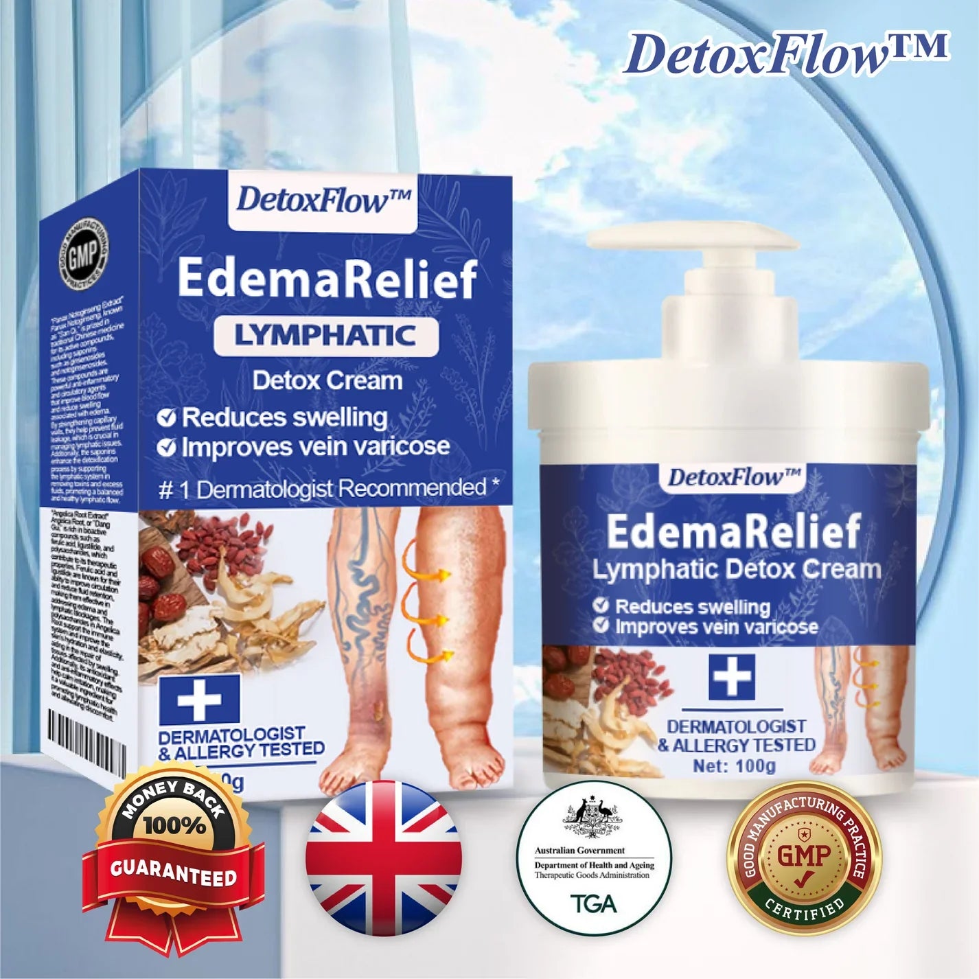 EdemaRelief Limfna Detox Krema